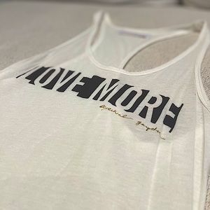 Cream / Ivory Spiritual Gangster Yoga Tank  XS - Lightweight - Sheer - Loose